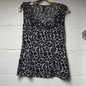 Sleeveless silky top Small